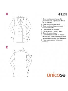 VESTIDO SMOKING MUJER 1838