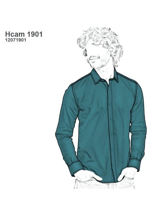 CAMISA CUELLO ITALIANO HOMBRE 1901