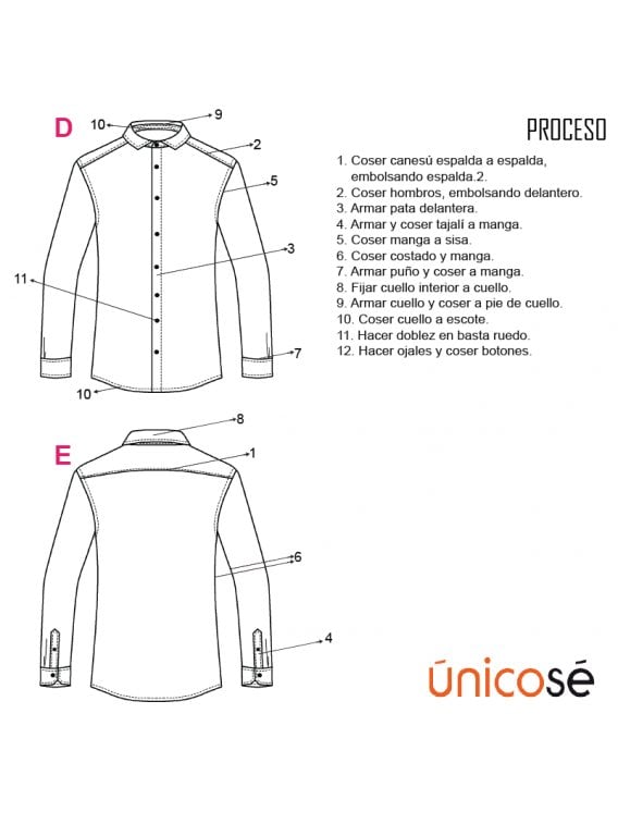 CAMISA CUELLO ITALIANO HOMBRE 1901