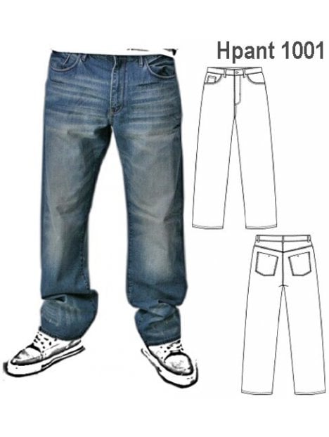 JEANS RAPERO HOMBRE, BOLSILLOS DELANTERO