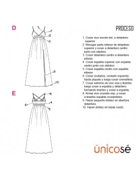 VESTIDO SOLERA LARGA MUJER 1829