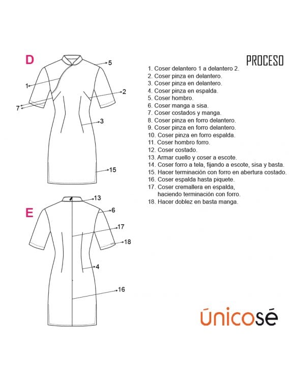 VESTIDO QUIPAO MUJER 1901