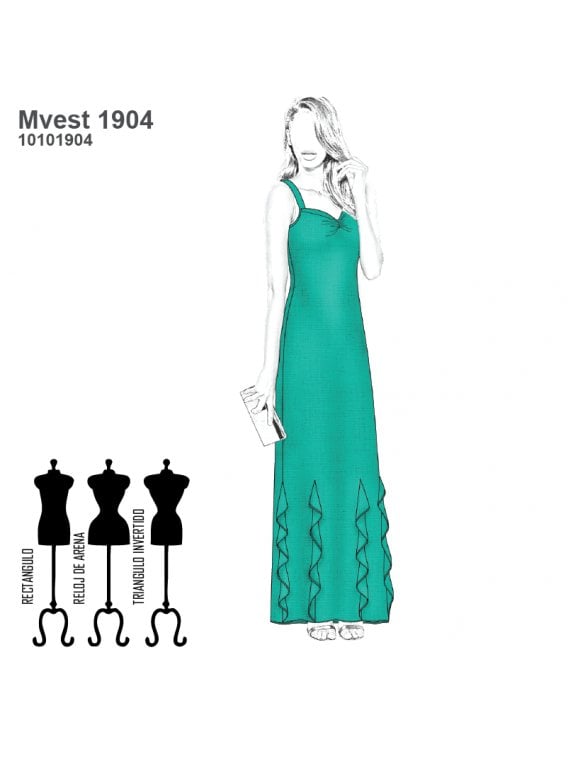 VESTIDO LARGO MUJER 1904
