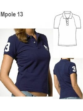 POLERA MANGA CORTA RAGLAND CUELLO, MANGA