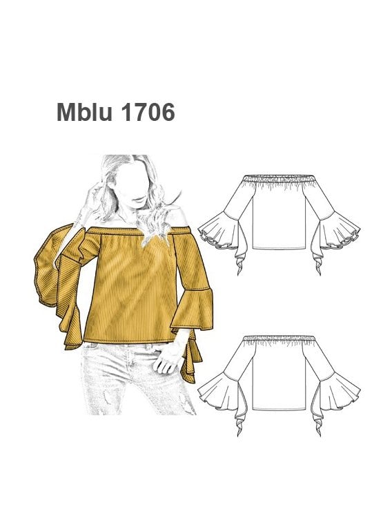 BLUSA BARDOT FLOUNCE MUJER