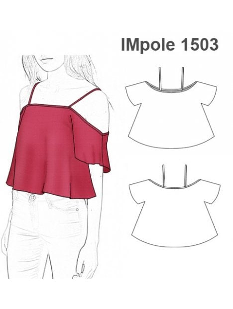 POLERA SIN HOMBROS NIÑA 1503