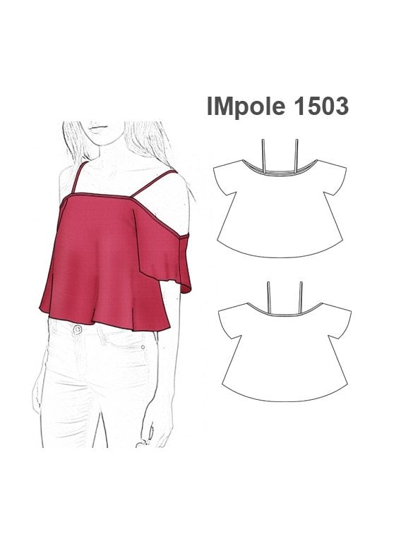 POLERA SIN HOMBROS NIÑA 1503