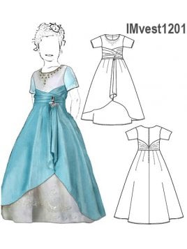 VESTIDO FIESTA NIÑA 1201