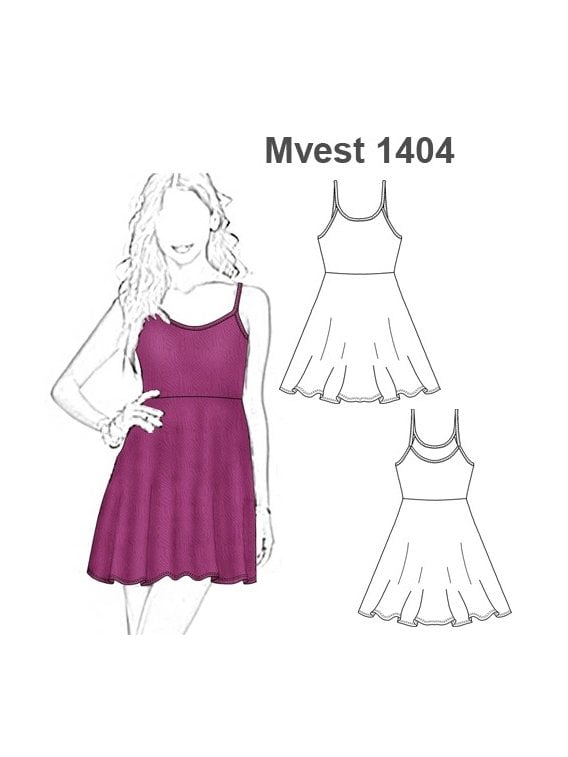 VESTIDO EVASE MUJER 1404