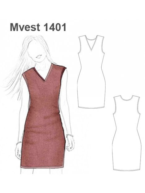 VESTIDO CORTO MUJER 1401