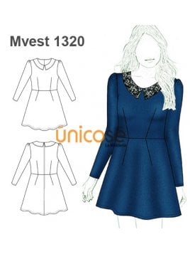 VESTIDO EVASE MUJER 1320