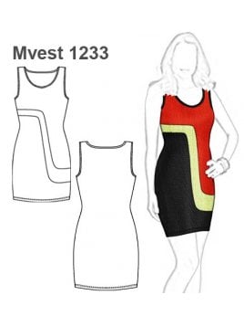 VESTIDO AJUSTADO MUJER 1233