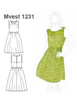 VESTIDO EVASE MUJER 1231