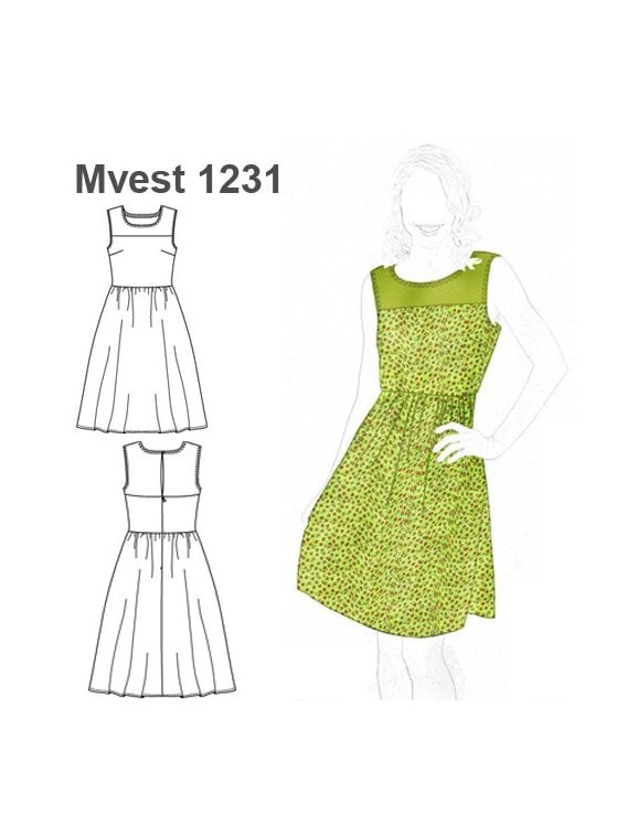 VESTIDO EVASE MUJER 1231