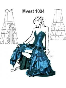 VESTIDO FIESTA MUJER 1004