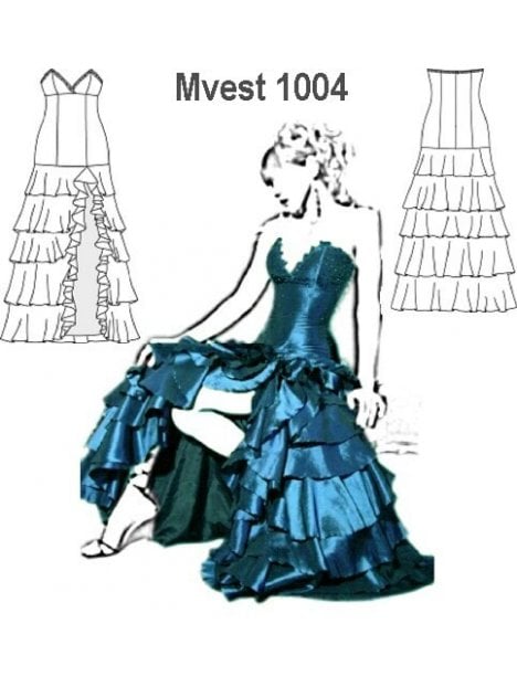 VESTIDO FIESTA MUJER 1004