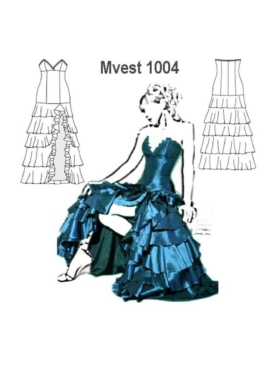 VESTIDO FIESTA MUJER 1004