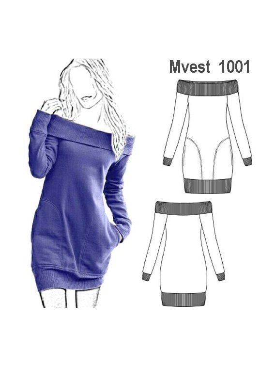 VESTIDO POLERON MUJER 1001