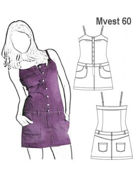 VESTIDO JEANS MUJER 0960