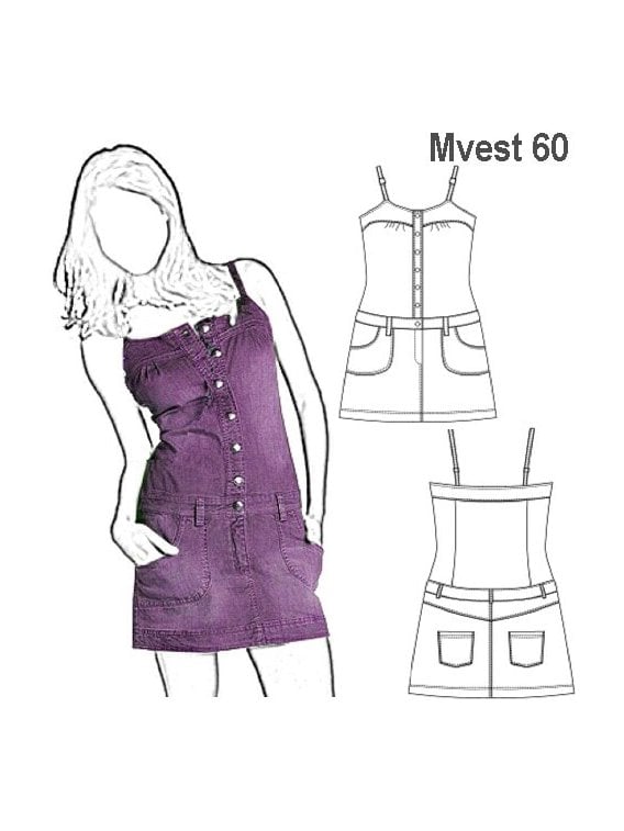 VESTIDO JEANS MUJER 0960