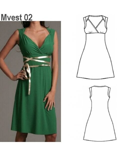 VESTIDO BASICO MUJER 0902