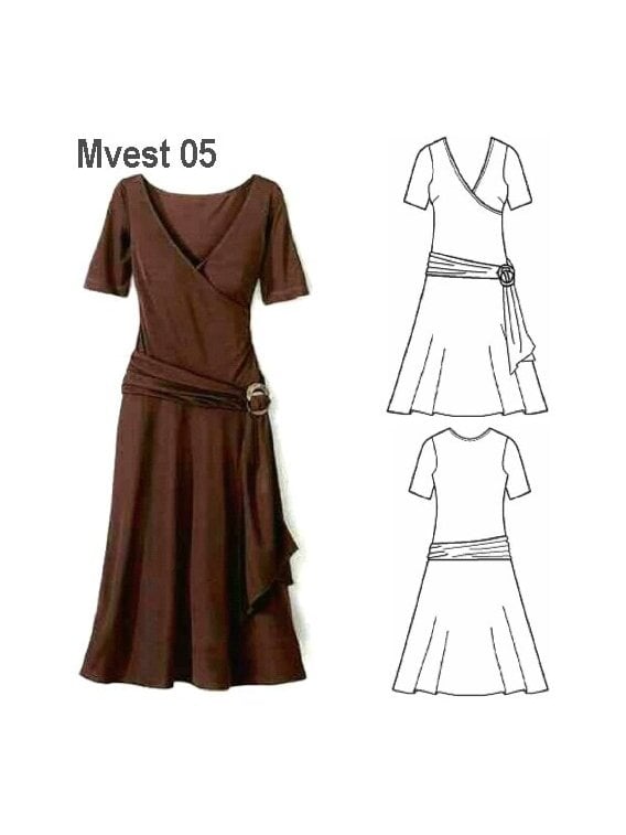 VESTIDO TALLE LARGO MUJER 0905