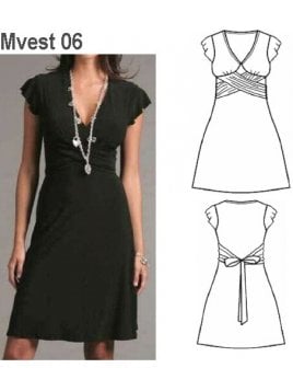 VESTIDO EVASE MUJER 0906