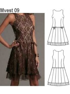 VESTIDO TABLAS MUJER 0909