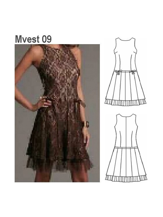 VESTIDO TABLAS MUJER 0909