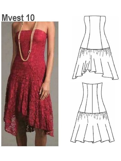 VESTIDO STRAPLESS MUJER 0910