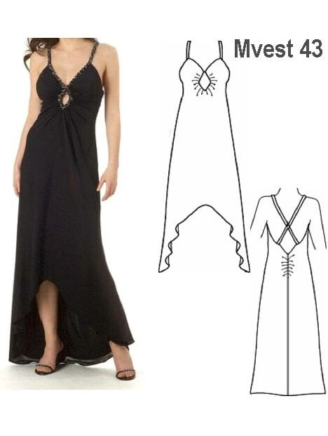 VESTIDO FIESTA MUJER 0943