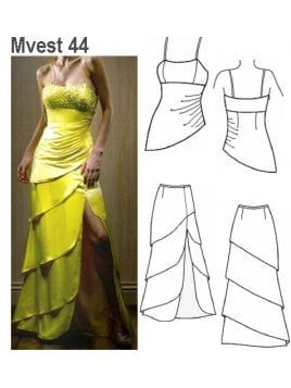 VESTIDO FIESTA MUJER 0944