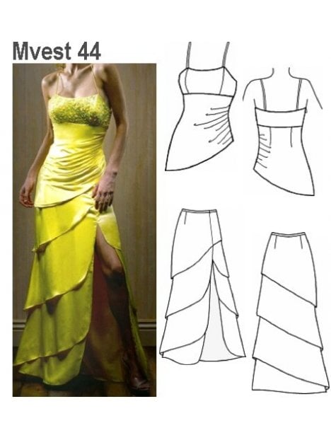 VESTIDO FIESTA MUJER 0944