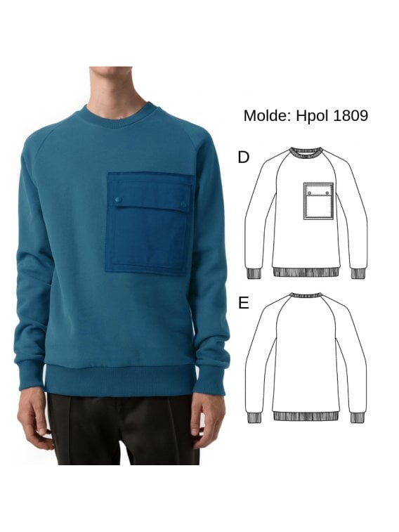 POLERON SEMI ANCHO HOMBRE 1809