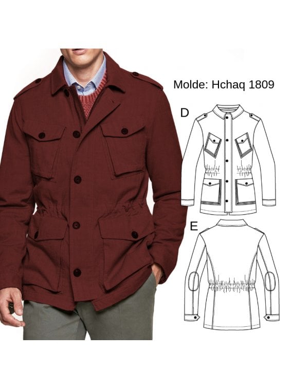 CHAQUETA CARGO HOMBRE 1809
