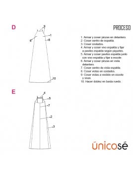 VESTIDO LARGO MUJER 1906