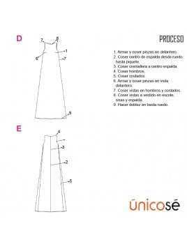 VESTIDO LARGO MUJER 1908