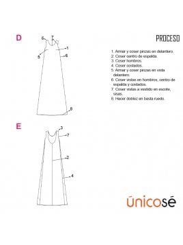 VESTIDO LARGO MUJER 1909