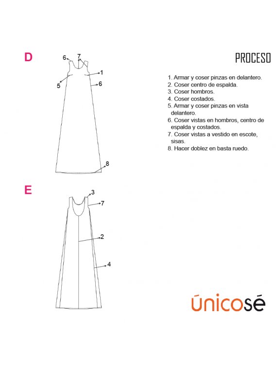 VESTIDO LARGO MUJER 1909