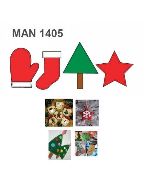 MOLDE APLICACIíñN DECORACIíñN NAVIDAD