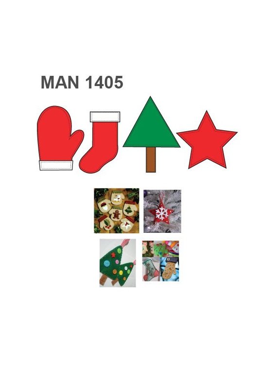 MOLDE APLICACIíñN DECORACIíñN NAVIDAD