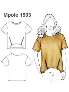 POLERA REMERA BASICA HOLGADA MUJER