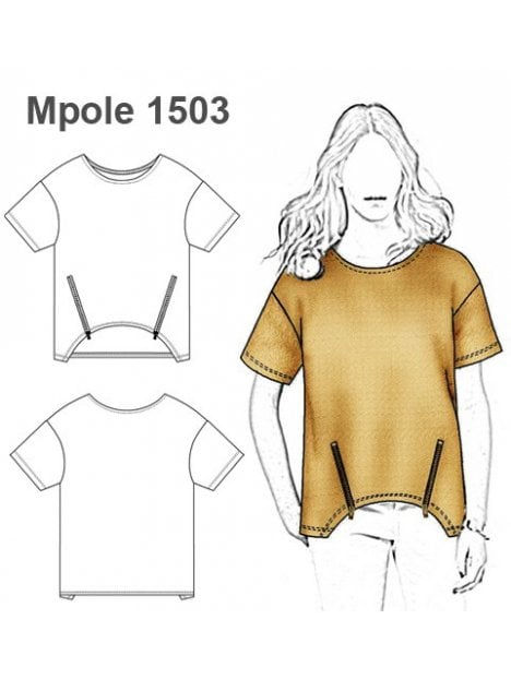 POLERA REMERA BASICA HOLGADA MUJER