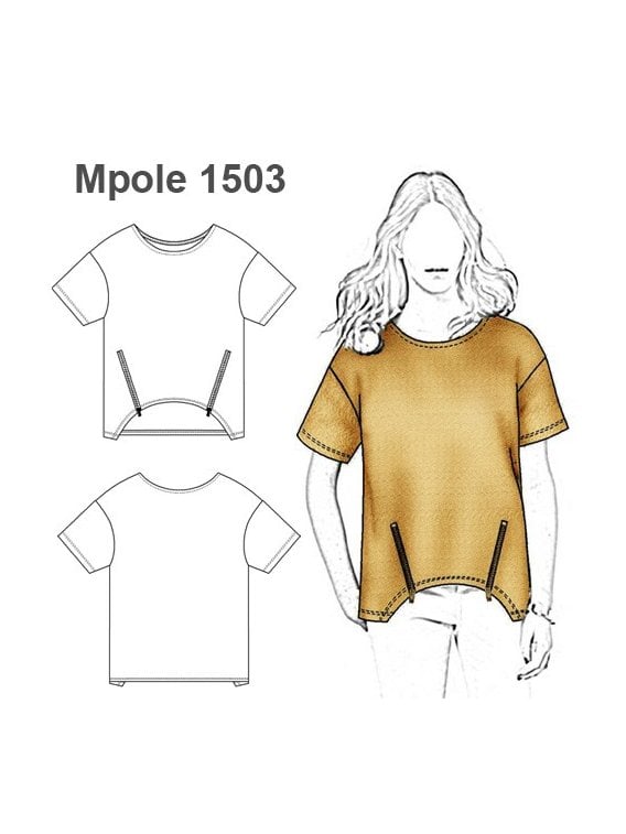 POLERA REMERA BASICA HOLGADA MUJER