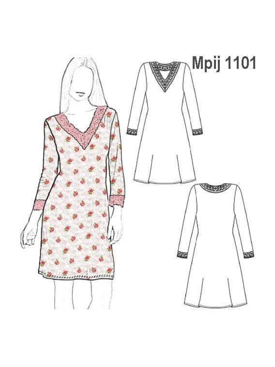 PIJAMA CAMISA MUJER 1101